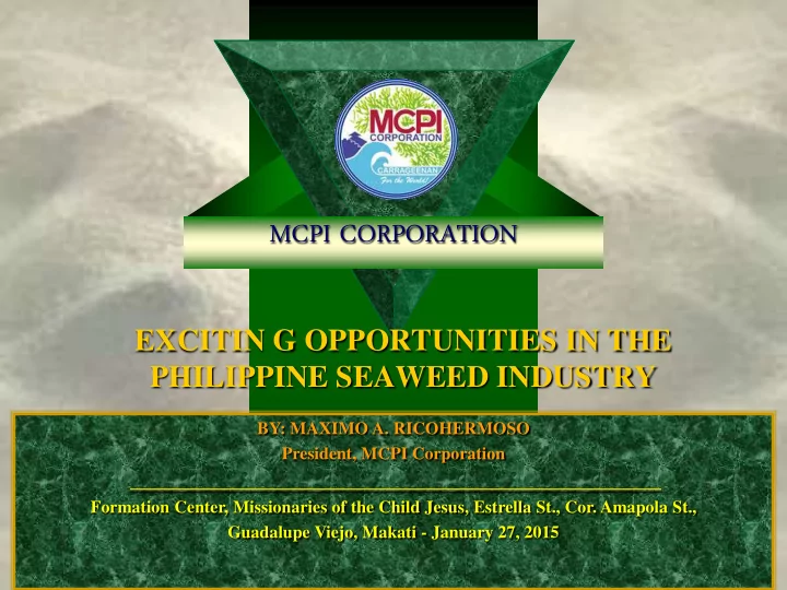 mcpi corporation