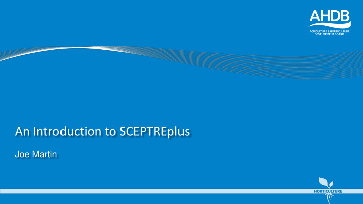 an introduction to sceptreplus
