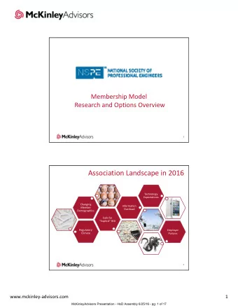 Association Landscape in 2016 Technology  Expectations Changing Information Member  Overload