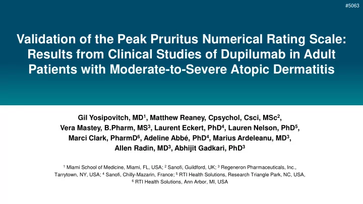 results from clinical studies of dupilumab in adult