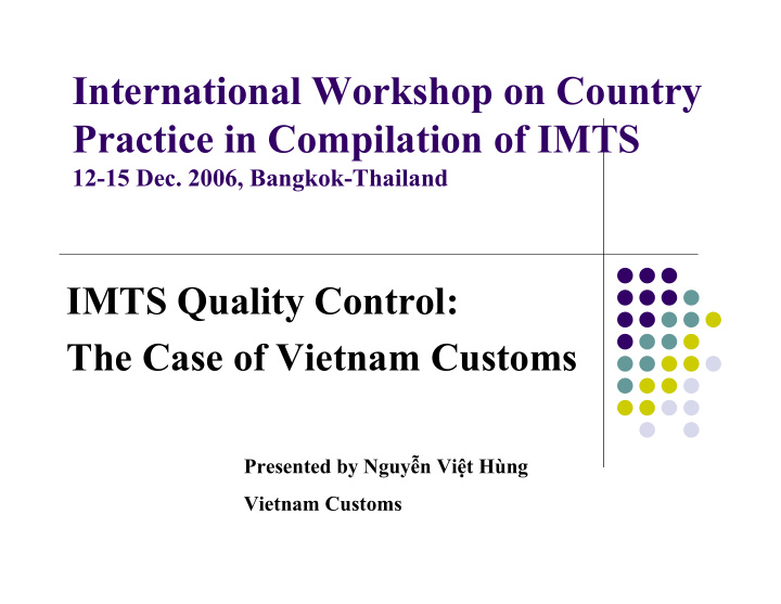 international workshop on country practice in compilation