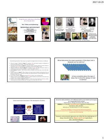 2017-10-29 The IgE 50 years celebration in Stockholm  No latent  atopic  vulnerabilit  y  Non