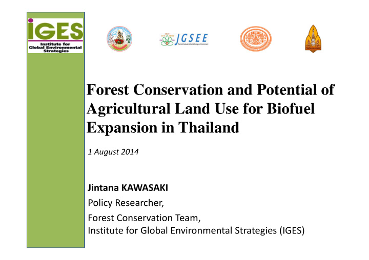 forest conservation and potential of agricultural land
