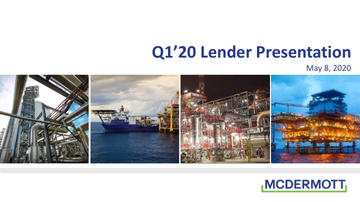 q1 20 lender presentation