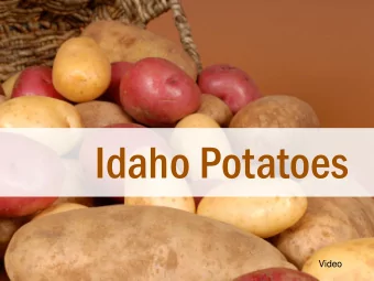 Idaho Potatoes  Video  Idaho Potato Commercial Activity  In groups of 5-6 students, you will create