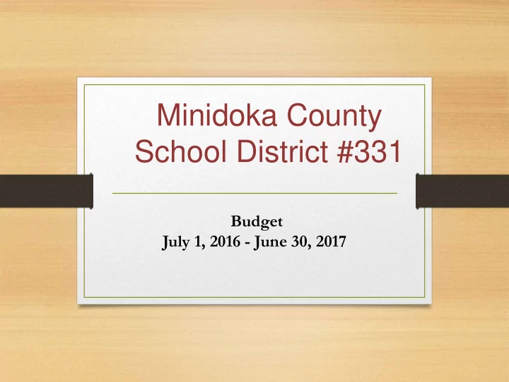 school district 331