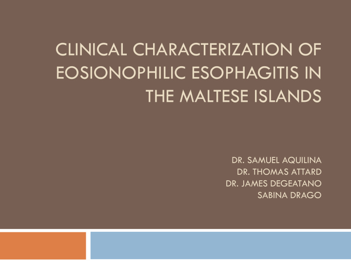clinical characterization of