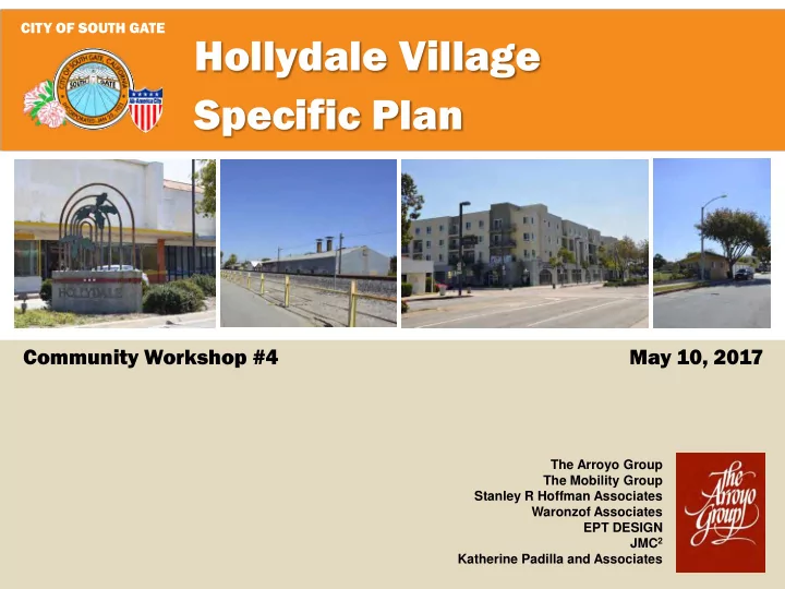 hollydale village specific plan