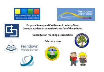 Proposal to expand Castleman Academy Trust  through academy conversion/transfer of five schools