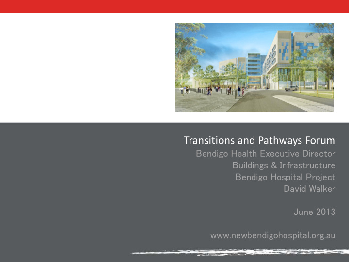 transitions and pathways forum