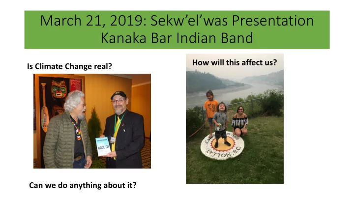 march 21 2019 sekw el was presentation