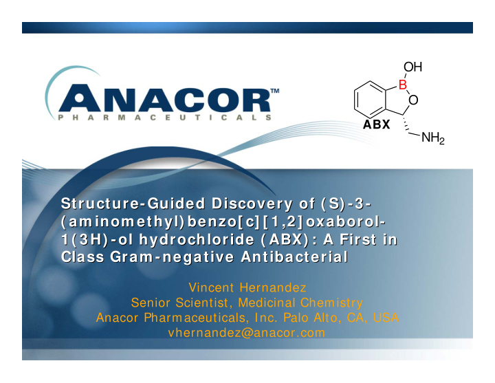 structure guided discovery of s 3 structure guided