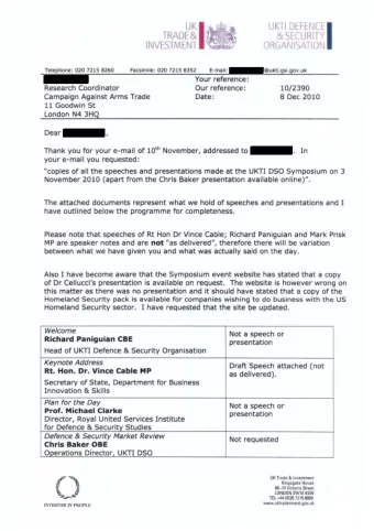 .  TRADE&amp;  &amp;SECURITY  INVESTMENT  ORGANISATION  Telephone: 020 7215 8260  Facsimile: 020