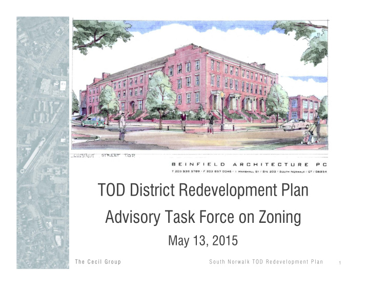 tod district redevelopment plan advisory task force on