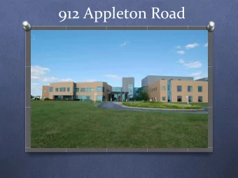 912 Appleton Road  Facts and information  Vacated in 2006  On the market for 5 years  90.4