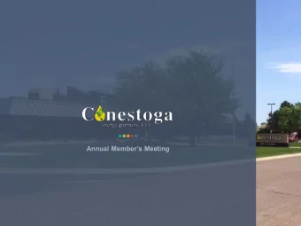 Annual Members Meeting  Forward Looking Statement  A word from our Counsel  This presentation