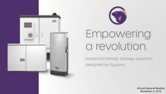 1  November 4, 2019  Forward Looking Statements  Some of the information provided in this