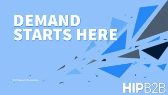 DEMAND  STARTS HERE  B2B Demand Generation  SERVICES  1  3  CLASSIC LEAD GEN  SUPPLEMENTAL CONTENT