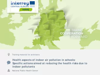 Health aspects of indoor air pollution in schools:  Specific actions aimed at reducing the health