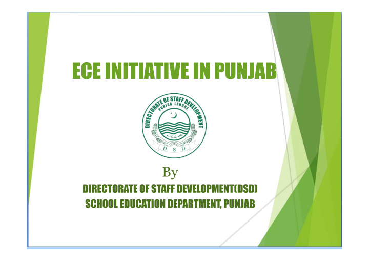 ece initiative in punjab