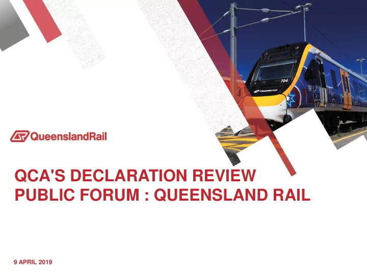 public forum queensland rail