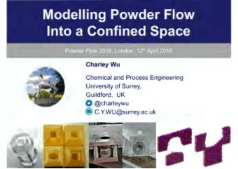 Introduction Many products are manufacturing through compaction of dry powders, involving powder