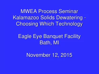 Solids Disposal History  Primary &amp; Secondary Solids - 1972-1984  -  Low Pressure Oxidation