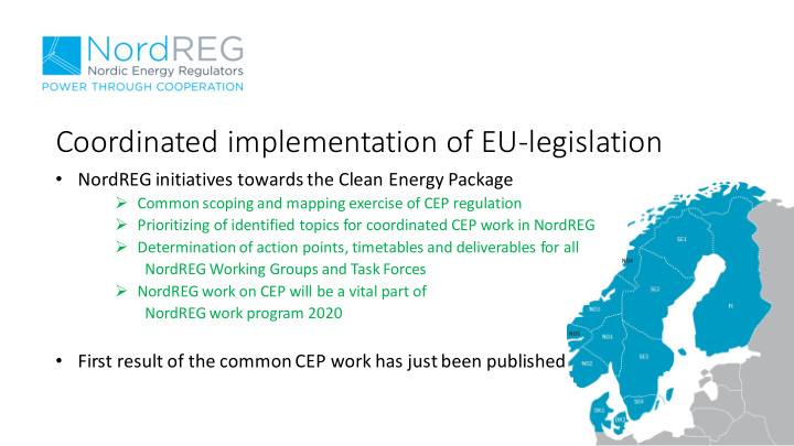 coordinated implementation of eu legislation