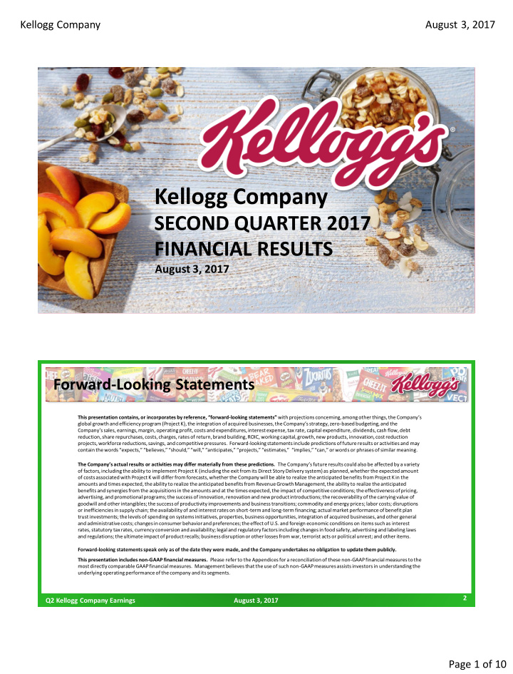 kellogg company