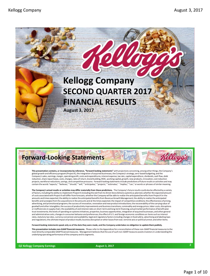 kellogg company