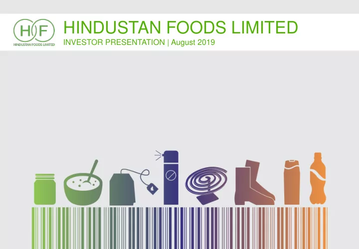 hindustan foods limited