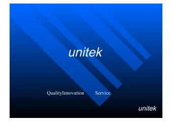 unitek  Quality  Innovation  Service  unitek  unitek  Popular Series  P  1001   Unitek