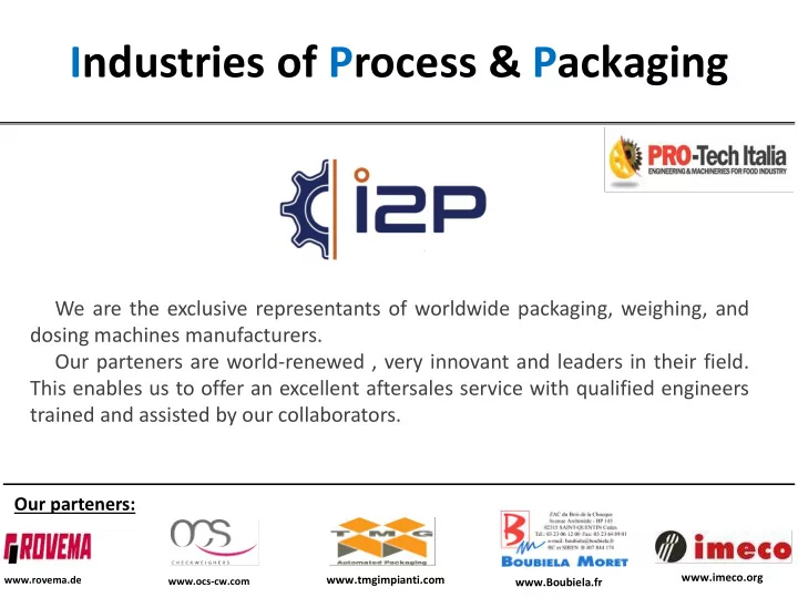 industries of process packaging