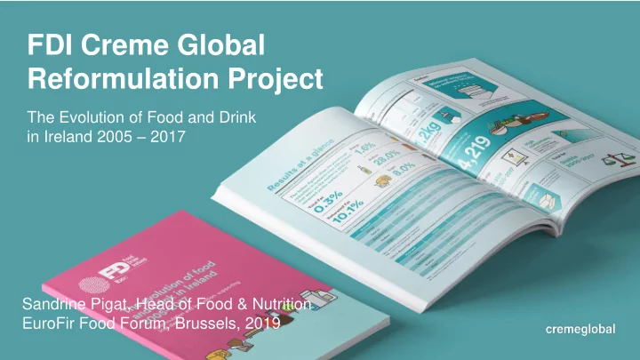reformulation project