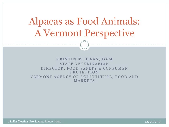 a vermont perspective