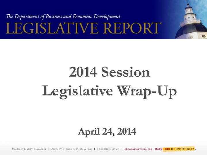legislative wrap up