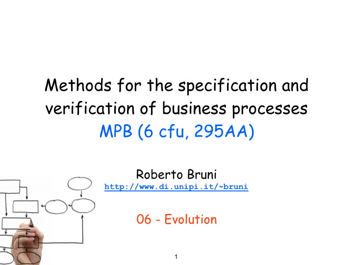 methods for the specification and verification of