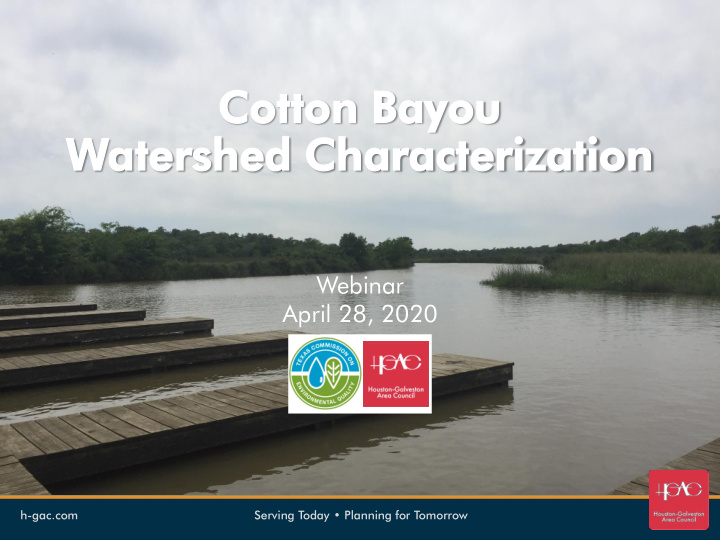 cotton bayou water ersh shed ed charact acter erizatio