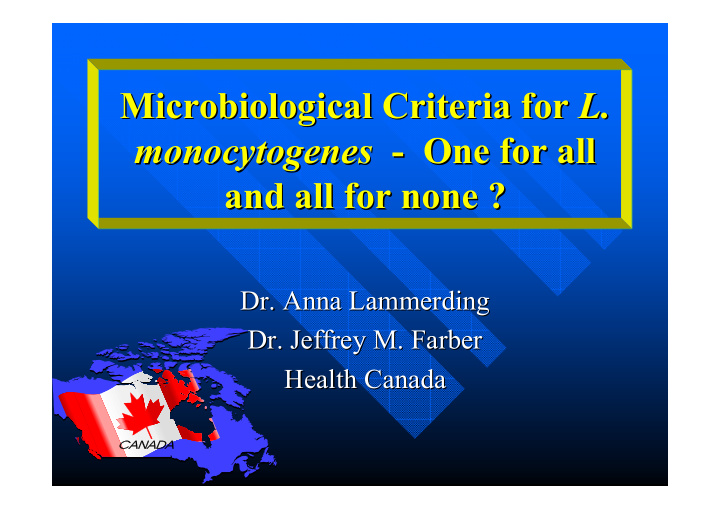 microbiological criteria for l l microbiological criteria