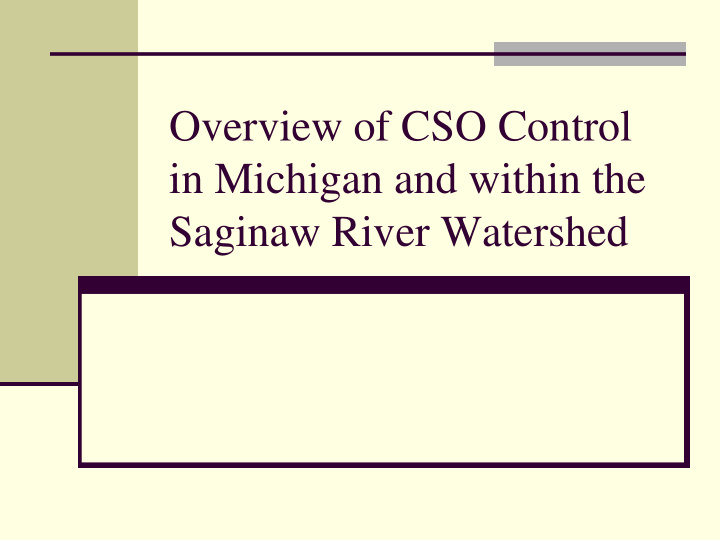 saginaw river watershed acronyms