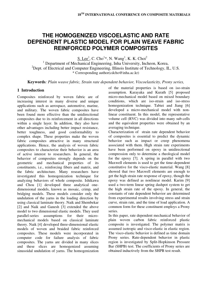 the homogenized viscoelastic and rate dependent plastic