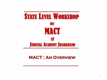 MACT  CT  AT  AT J UD IAL A CADEM DEMY J HARK  UDICIAL  RKHAND  HAND  MACT  CT :  : An  n Over