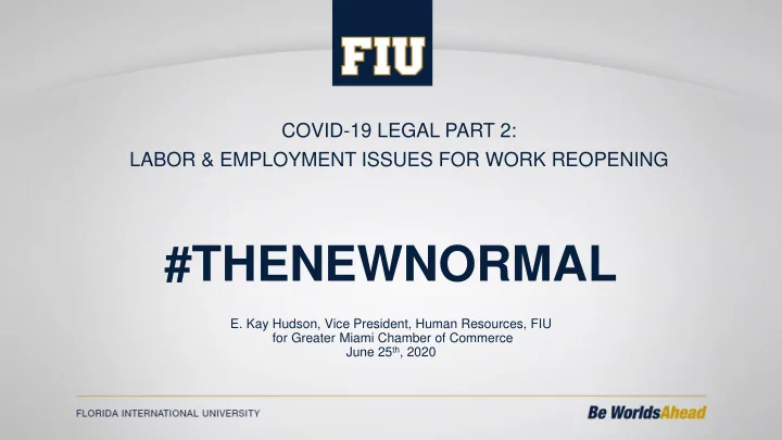 thenewnormal