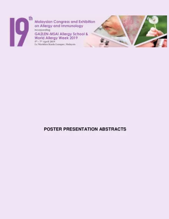 POSTER PRESENTATION ABSTRACTS  PP01  Frequency of Gangliosides Autoantibodies as Diagnostic Markers