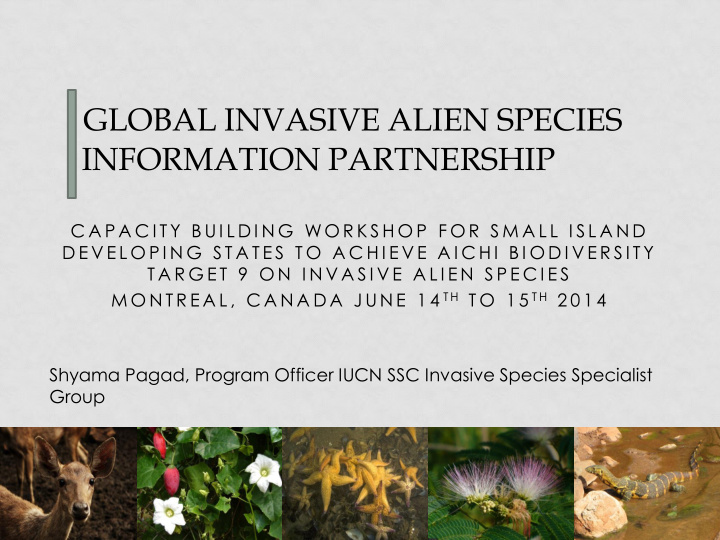 global invasive alien species information partnership the