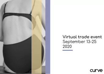 Virtual trade event  September 13-25  2020  curve connect  the #1 B-to-B digital event for
