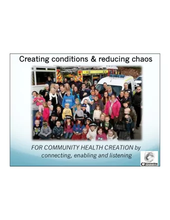 Cr  Crea  eating  ing cond  condit  itions  ions &amp;  &amp; red  educing  ucing cha  haos  os  g