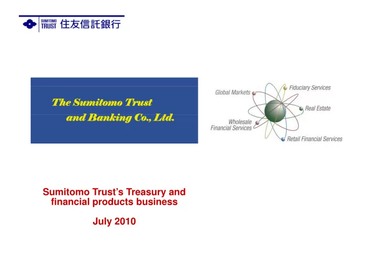 the sumitomo the sumitomo e sumitomo trust e sumitomo