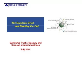 The Sumitomo  The Sumitomo  e Sumitomo Trust  e Sumitomo Trust  ust  ust  and B  an  and B  an  d B