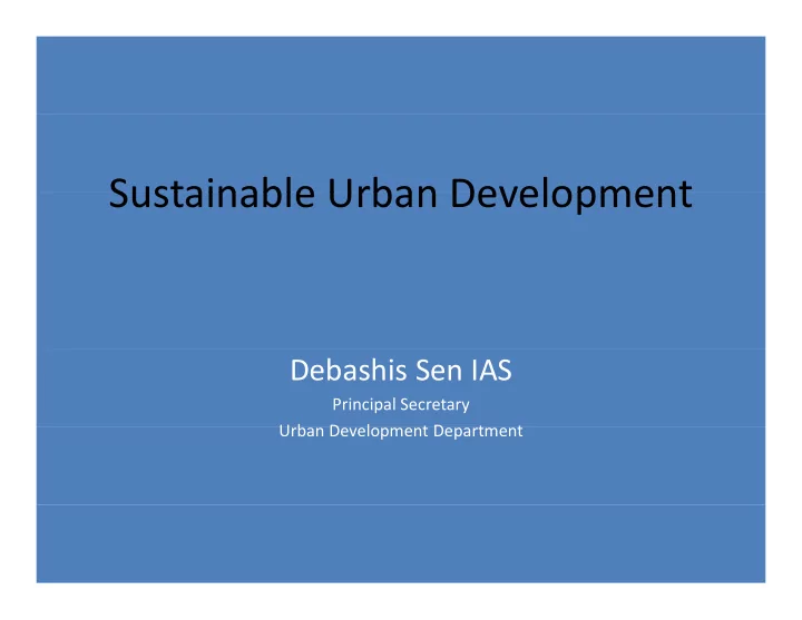 sustainable urban development sustainable urban